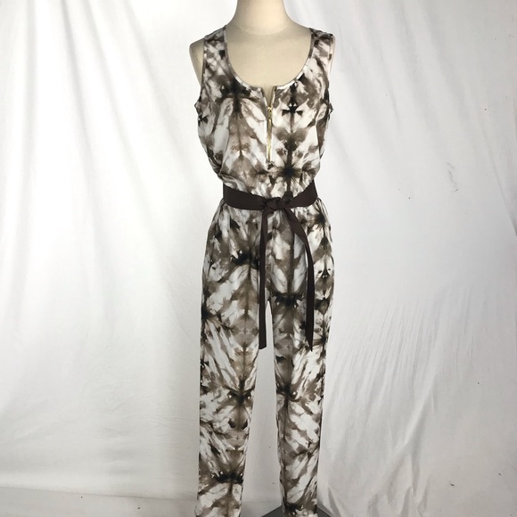 Calvin Klein Pants - 💸 Calvin Klein Tie Dye Beige Cream Luxe Jumpsuit